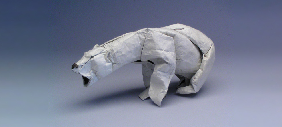 Bernie Peyton origami polar bear