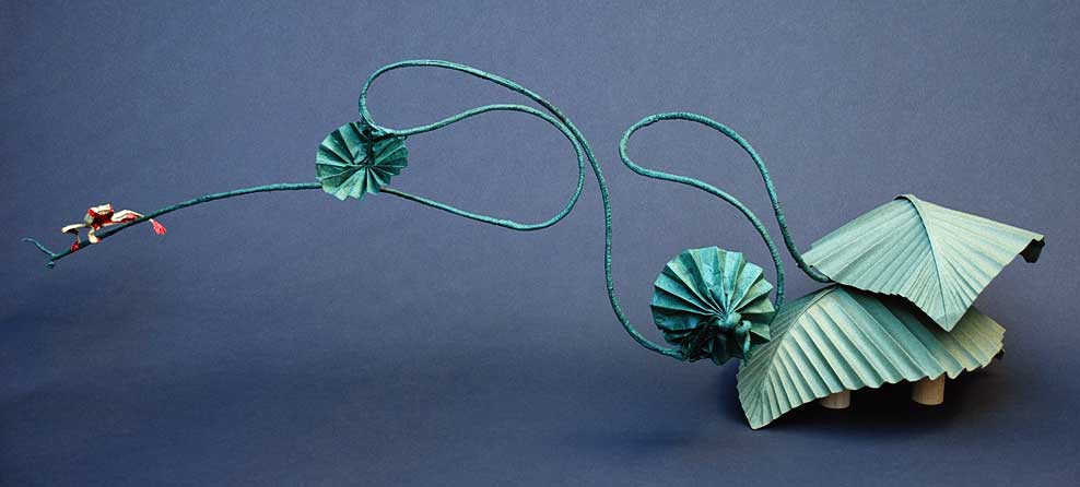 Bernie Peyton origami tree frog